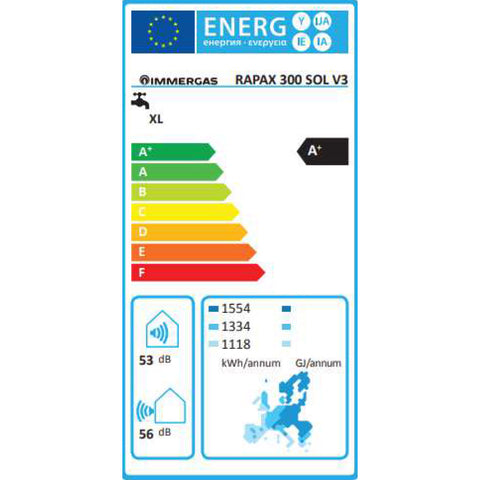 Immergas Rapax 300 SOL V3 hőszivattyú használati melegvíz készítő szolár rendszerrel (3.030073)