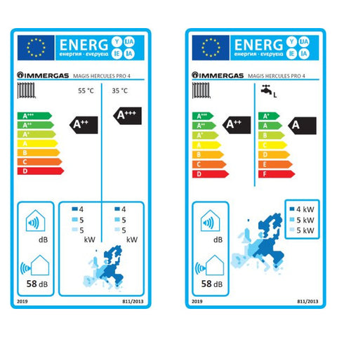 Immergas Magis Hercules Pro 4 split hőszivattyú előszerelt HMV tárolóval, 1 fázis