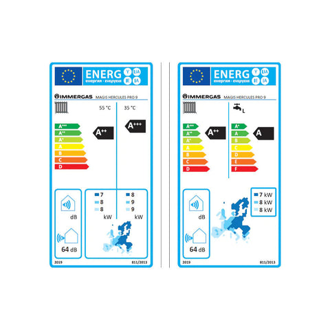 Immergas Magis Hercules Pro 9 split hőszivattyú előszerelt HMV tárolóval, 1 fázis