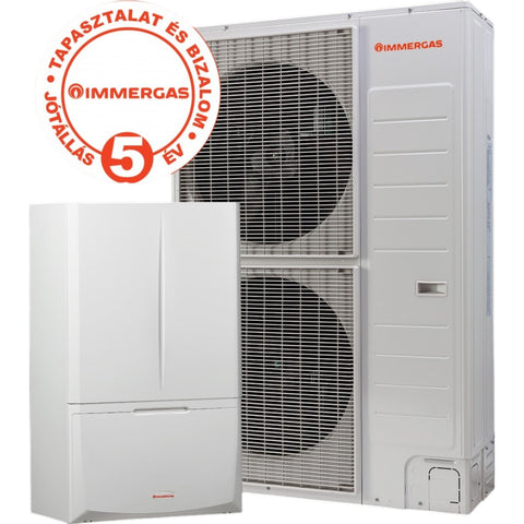 Immergas Magis Combo 12 V2 split hőszivattyú és kondenzációs kazán egyben, kombi változat, 1 fázis