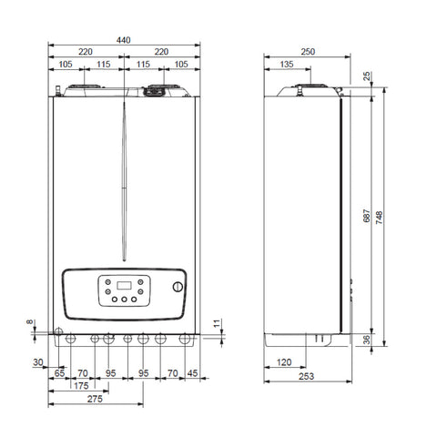 Immergas Victrix Tera V2 35 Plus kondenzációs gázkazán, fűtő 32 kW
