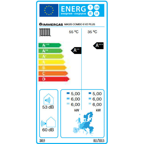 Immergas Magis Combo 6 plus split hőszivattyú és kondenzációs kazán egyben, 1 fázis