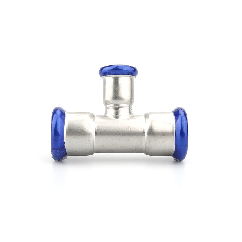 Install Inox AquaPress T-idom szűkített 76-28-76 (316L)
