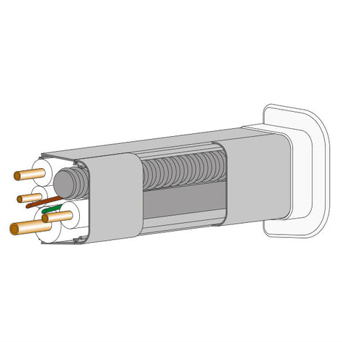 Install klíma dekorcsatorna 90X65 fali csatlakozó elem