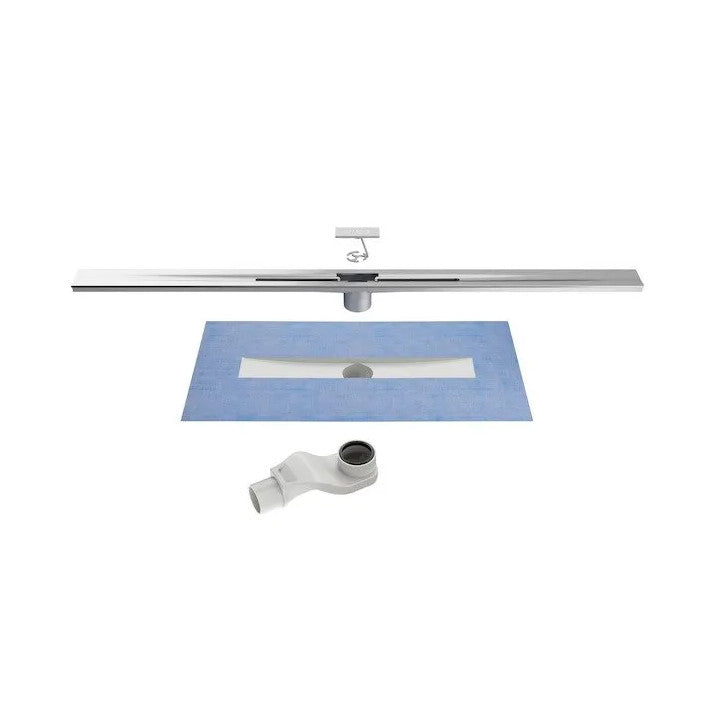 Jika Pure zuhanyfolyóka 1000mm, vágható burkolat, rozsdamentes acél