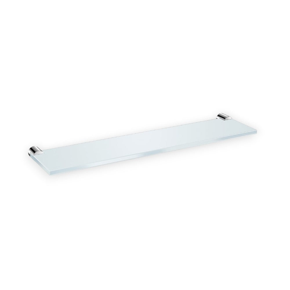 Jika Basic üveg polc, krómozott, matt üveg, 40 cm