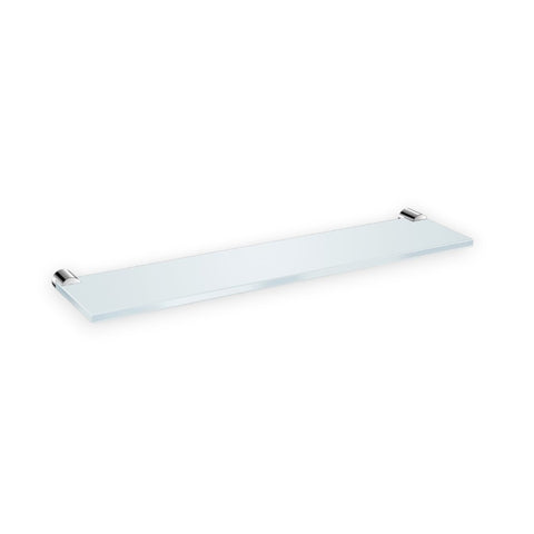 Jika Basic üveg polc, krómozott, matt üveg, 40 cm