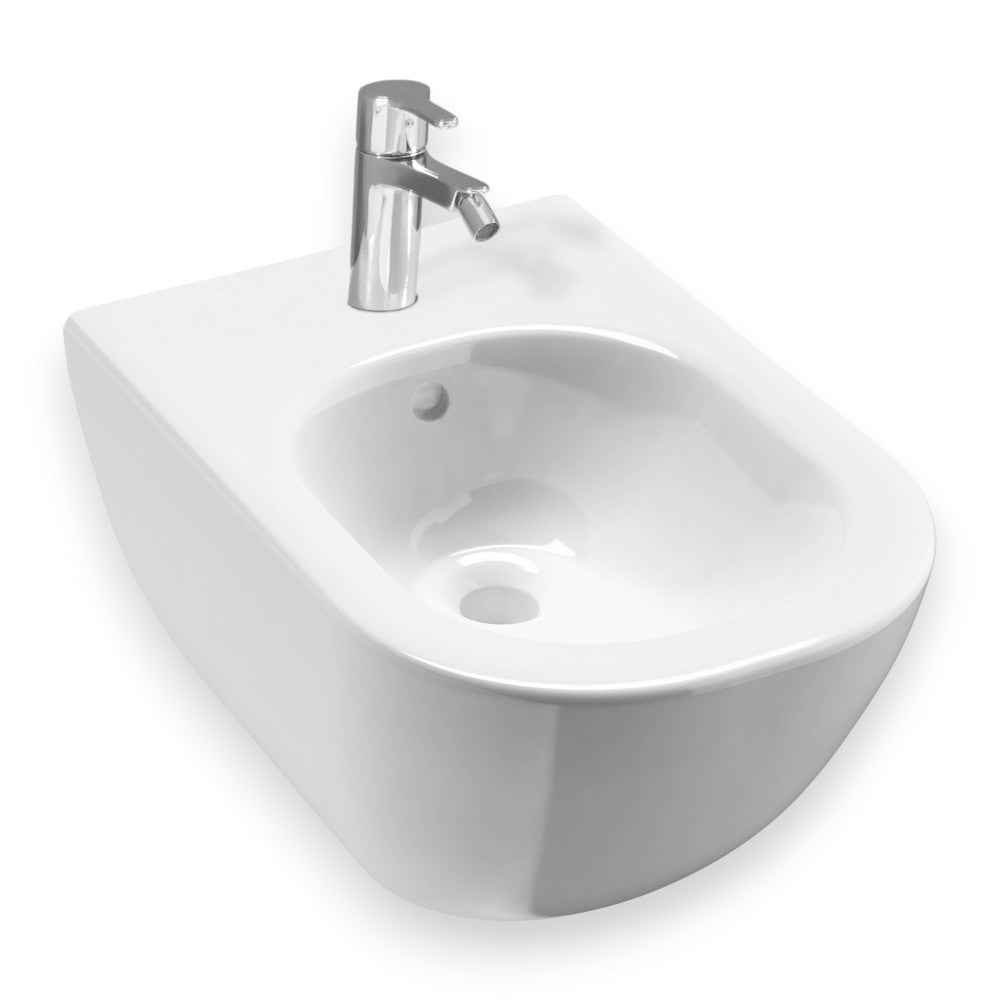 Jika Mio fali bidé, hátsó vízbekötés, Easy fit szerelőkészlettel, 53 cm