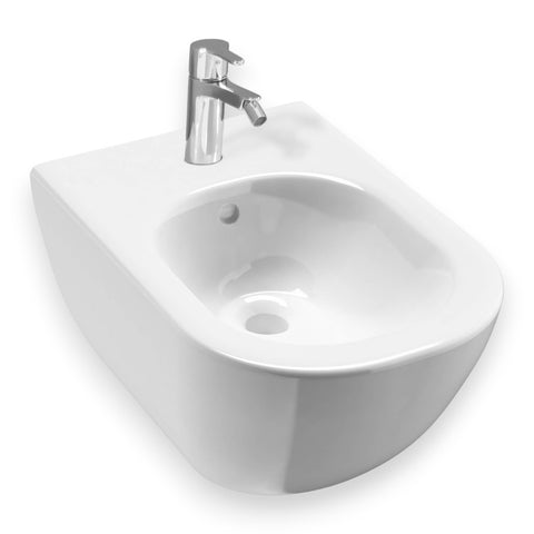 Jika Mio fali bidé, oldalsó vízbekötés, Easy fit szerelőkészlettel, 53 cm