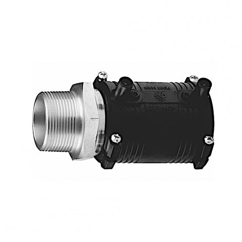 KPE Elektrofitting összekötő 63-2" KM KPE/sárgaréz MUN