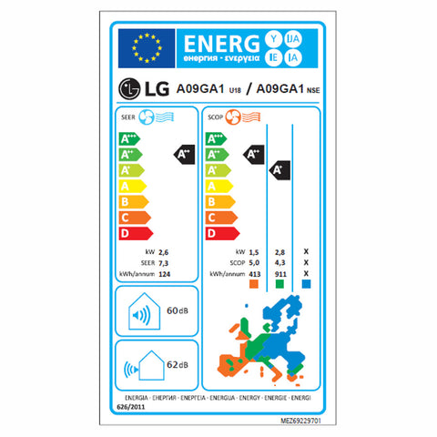 LG A09GA1 ArtCool Gallery Special split klíma szett, 2,6 kW (A09GA1.NSE + A09GA1.U18)