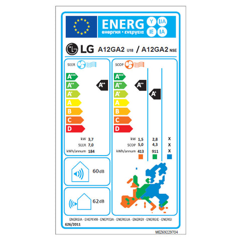 LG A12GA2 ArtCool Gallery Premium split klíma szett, 3,5 kW (A12GA2.NSE + A12GA2.U18)