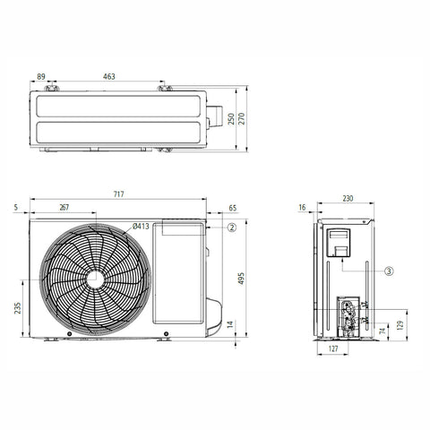 LG AC09BK ArtCool Mirror split klíma szett, 2,6 kW (AC09BK.NSJ + AC09BK.UA3)