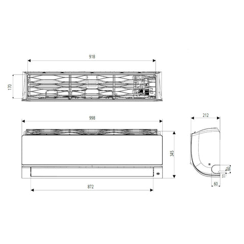 LG AC18BK ArtCool Mirror split klíma szett, 5,3 kW (AC18BK.NSK + AC18BK.UL2)
