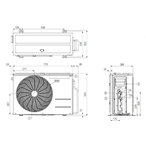 LG AC18BK ArtCool Mirror split klíma szett, 5,3 kW (AC18BK.NSK + AC18BK.UL2)