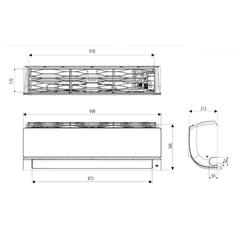 LG AC24BK ArtCool Mirror split klíma szett, 7,0 kW (AC24BK.NSK + AC24BK.U24)