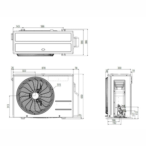 LG AC24BK ArtCool Mirror split klíma szett, 7,0 kW (AC24BK.NSK + AC24BK.U24)