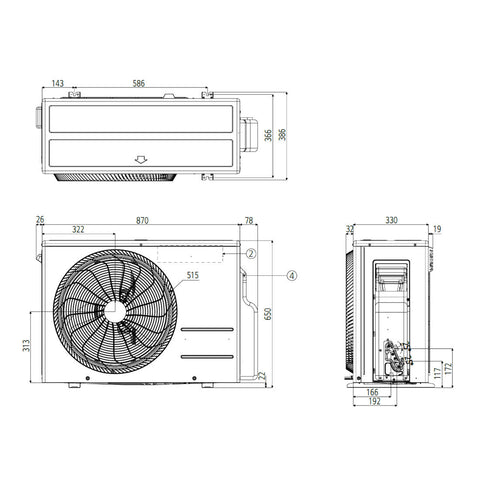 LG DC24RK Deluxe split klíma szett, 7,0 kW (DC24RK.NSK + DC24RK.U24)