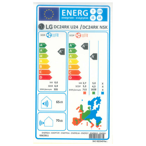 LG DC24RK Deluxe split klíma szett, 7,0 kW (DC24RK.NSK + DC24RK.U24)