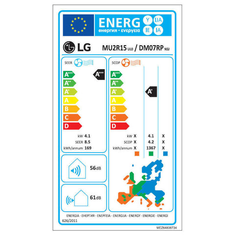 LG multi split klíma szett - kültéri: 4,1kW(MU2R15), beltéri: 2 x 3,5kW(PC12SK)