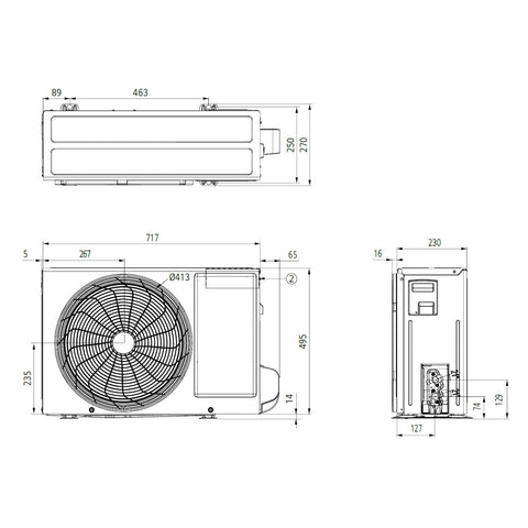 LG PC09SK Silence Plus split klíma szett, 2,6 kW (PC09SK.NSJ + PC09SK.UA3)