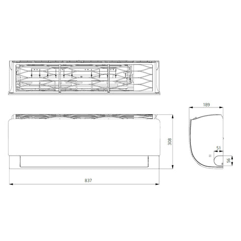 LG PC12SK Silence Plus split klíma szett, 3,5 kW (PC12SK.NSJ + PC12SK.UA3)