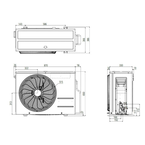 LG PC24SK Silence Plus split klíma szett, 7,0 kW (PC24SK.NSK + PC24SK.U24)