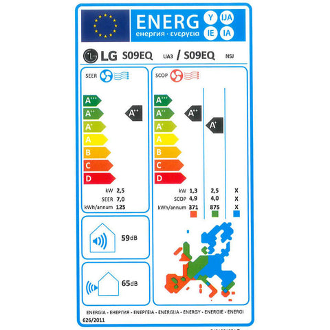 LG S09EQ Silence oldalfali split klíma 2,5 kW szett