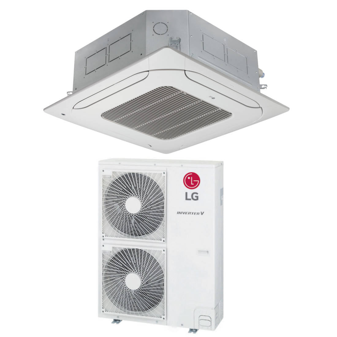 LG UT36F/UUD1 Standard kazettás split 10,0 kW, távirányítóval, PT-AAGW0 beépítőkerettel