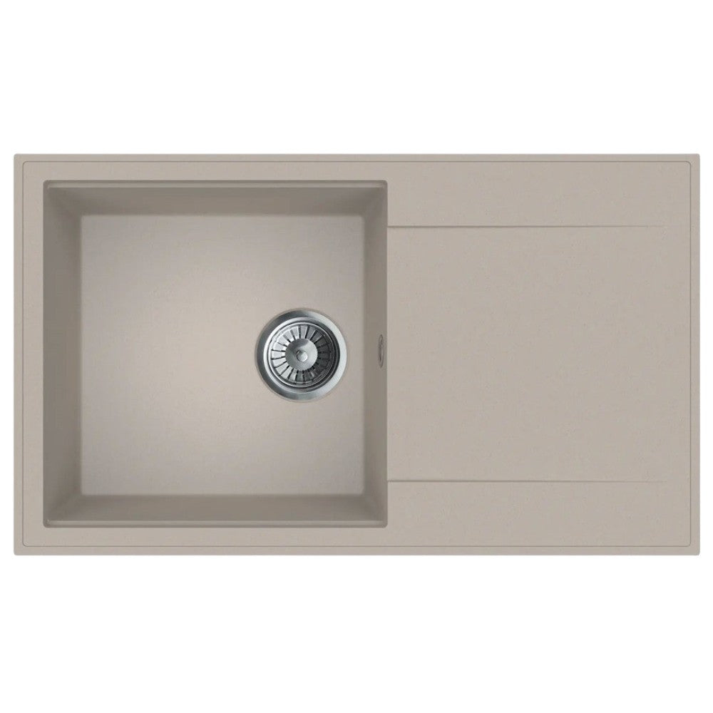 Mofém Zenit 78 1B1D gránit mosogatótálca, 1 medencés, 1 csepptálcás, 780x460mm, bézs