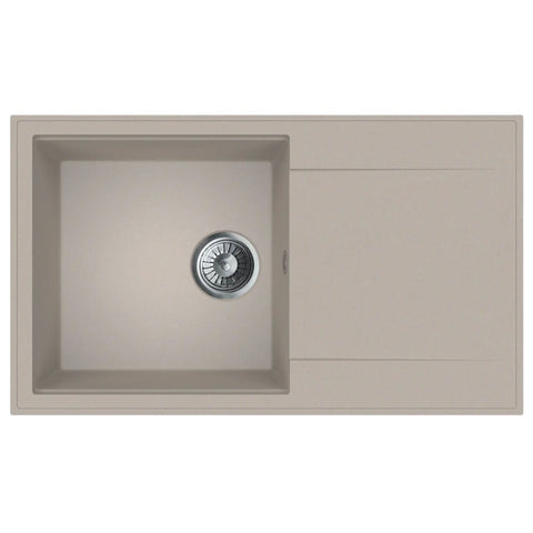 Mofém Zenit 78 1B1D gránit mosogatótálca, 1 medencés, 1 csepptálcás, 780x460mm, bézs