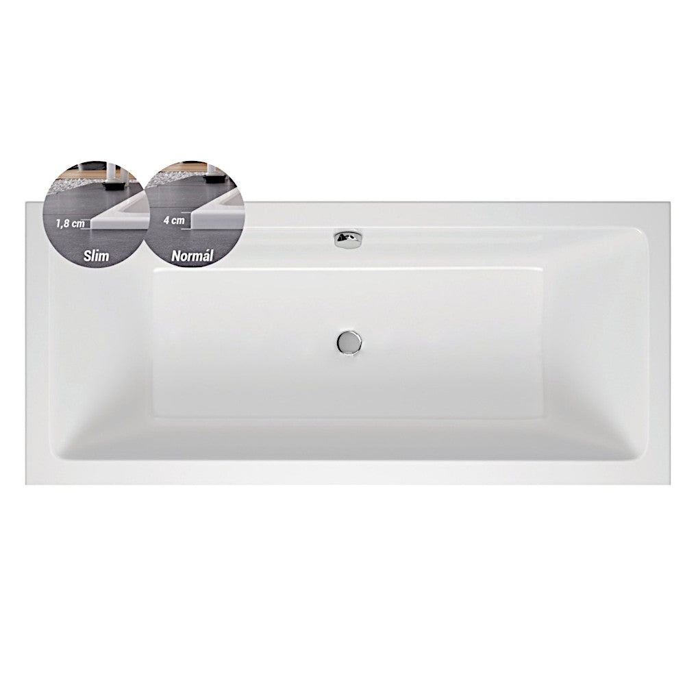 M-Acryl Sabina Slim fürdőkád 180x80 +láb (cikkszám: 12388)