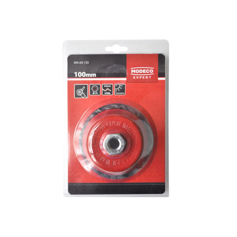 Csavart fazékkefe 100mm M14 Modeco 69135