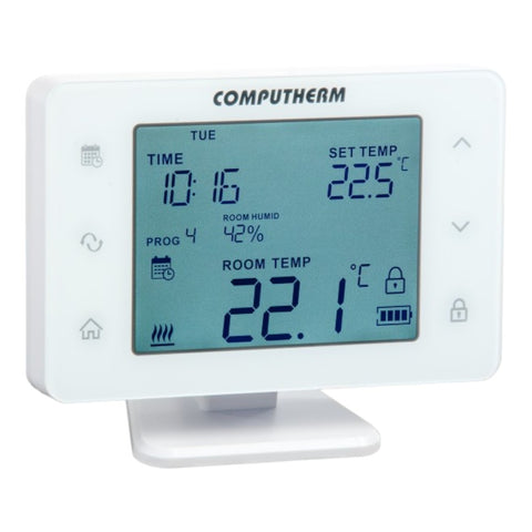 COMPUTHERM Q20RF Wi-Fi szobatermosztát, vezeték nélküli, programozható, Wi-Fi, páratartalom mérés