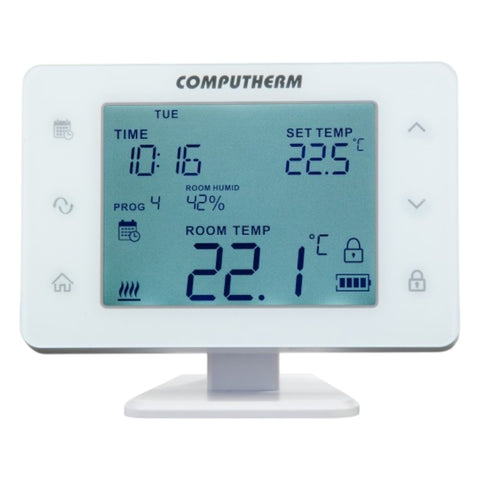COMPUTHERM Q20RF Wi-Fi szobatermosztát, vezeték nélküli, programozható, Wi-Fi, páratartalom mérés