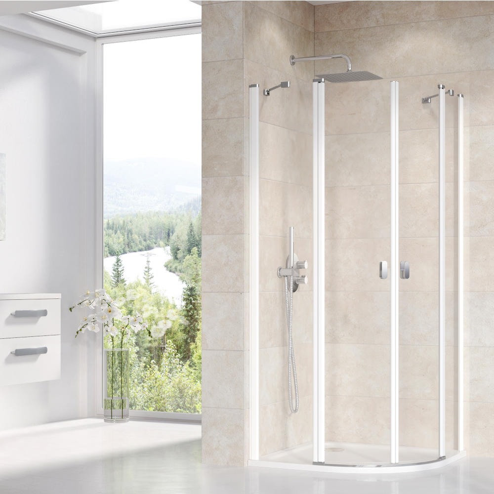 Ravak CSKK4 80 zuhanykabin fehér + transparent