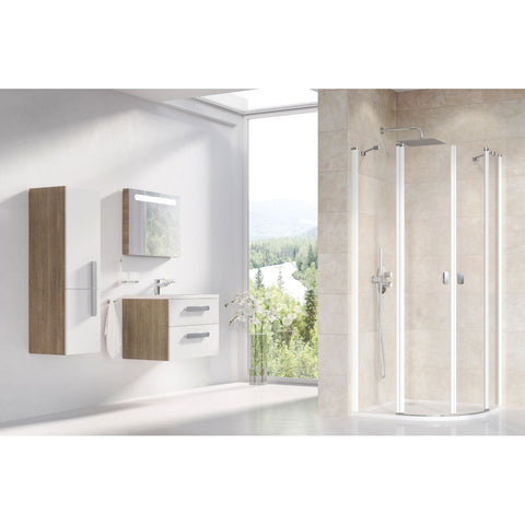 Ravak CSKK4 80 zuhanykabin fehér + transparent