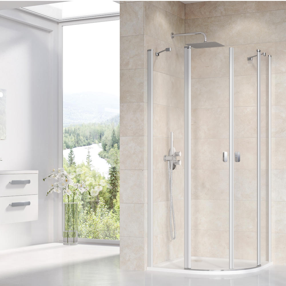 Ravak CSKK4 90 zuhanykabin szatén+ transparent