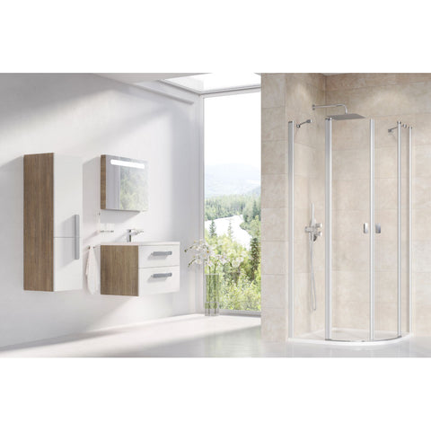 Ravak CSKK4 90 zuhanykabin szatén+ transparent