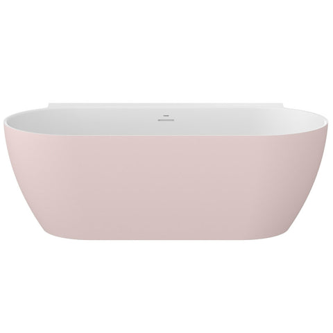 Ravak Freedom Wall II TEC akrilkád 1700x870 alabaster pink/fehér, fehér lefolyó