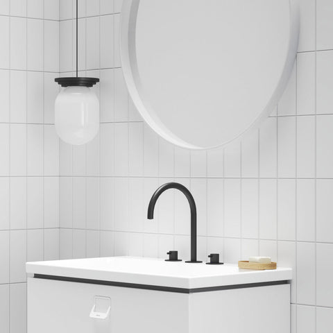 Ravak Espirit mosdócsaptelep, 3 furatos 270 mm, álló, leeresztő nélkül, matt fekete