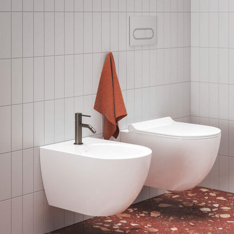 Ravak Espirit bidécsaptelep 180 mm, álló, leersztő nélkül, grafit