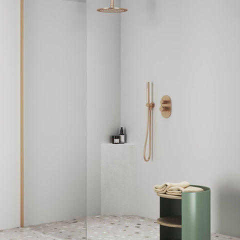 Ravak Espirit zuhanycsaptelep, falba süllyesztett, kétutas, belső egység nélkül, rose gold