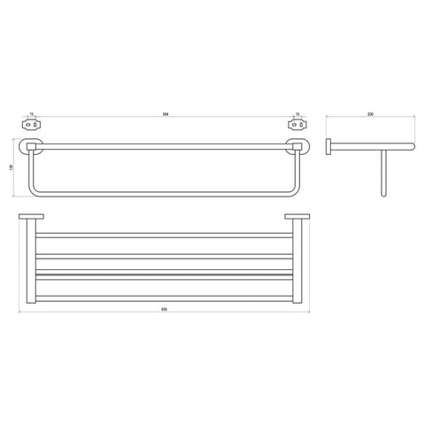 Ravak Chrome CR törölközőtartó állvány 66 cm 330.00
