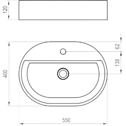 Ravak Ceramic Slim Shelf O 55 kerámiamosdó, fehér