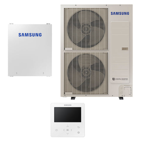 Samsung Mono R32 hőszivattyú 12 kW + vezérlő szett (szelepvezérlő + szabályzó), 3 fázis