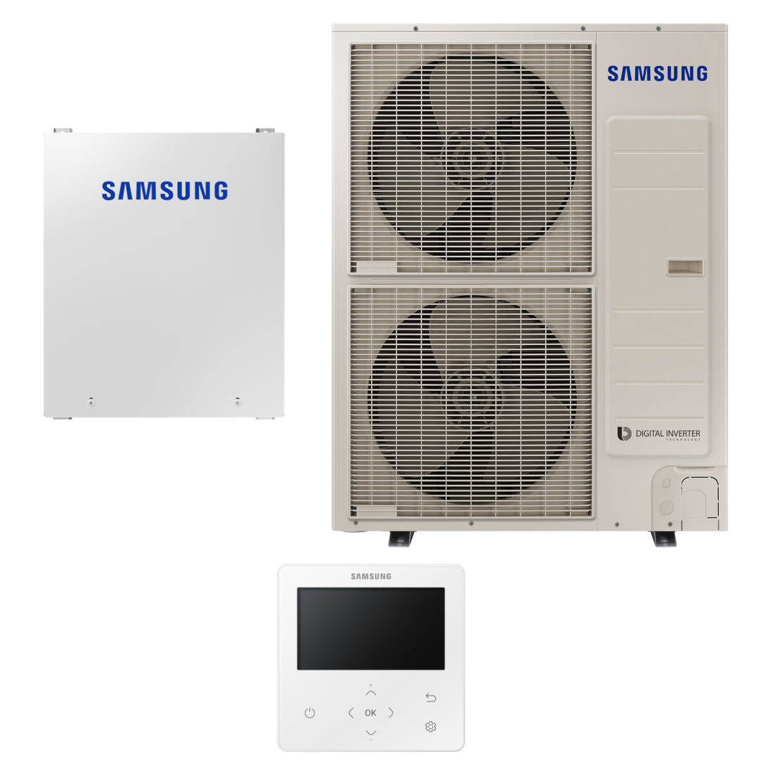 Samsung Mono R32 hőszivattyú 16 kW + vezérlő szett (szelepvezérlő + szabályzó), 3 fázis