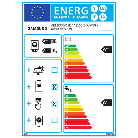 Samsung Mono ClimateHub R290 hőszivattyú 16 kW + 200l-es tartály + vezetékes szabályzó, 1 fázis