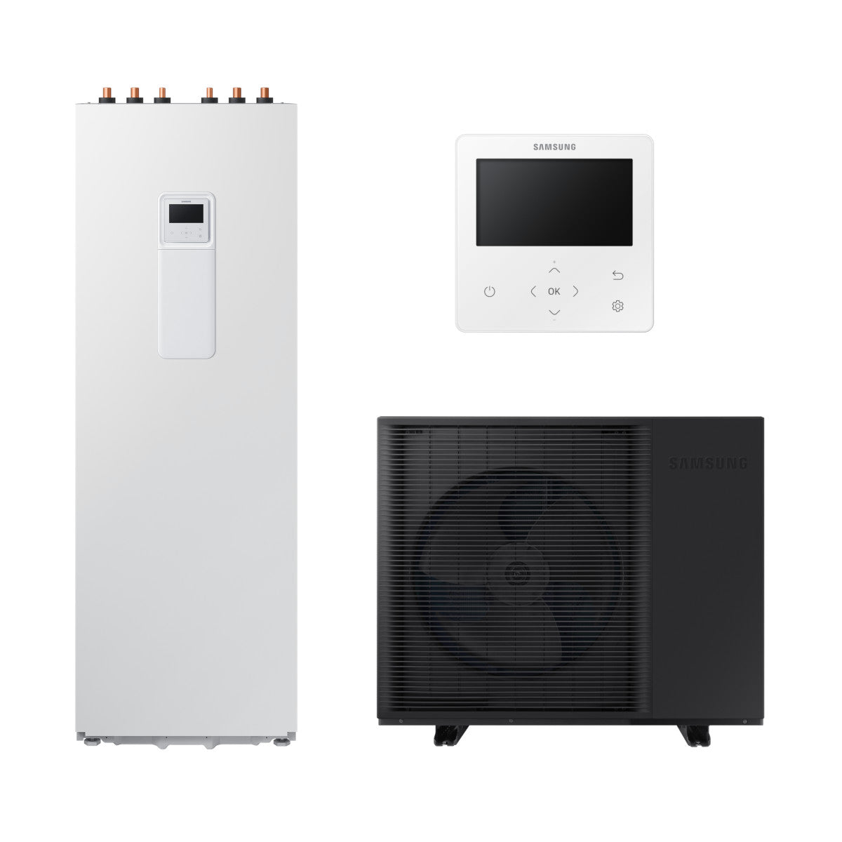 Samsung Mono ClimateHub R290 hőszivattyú 5 kW + 200l-es tartály + vezetékes szabályzó, 1 fázis