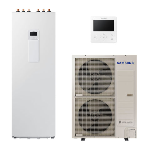 Samsung Mono ClimateHub R32 hőszivattyú 16 kW + 260l-es tartály + vezetékes szabályzó, 1 fázis